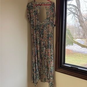 RAGA Multicolor Backless Floral Dress